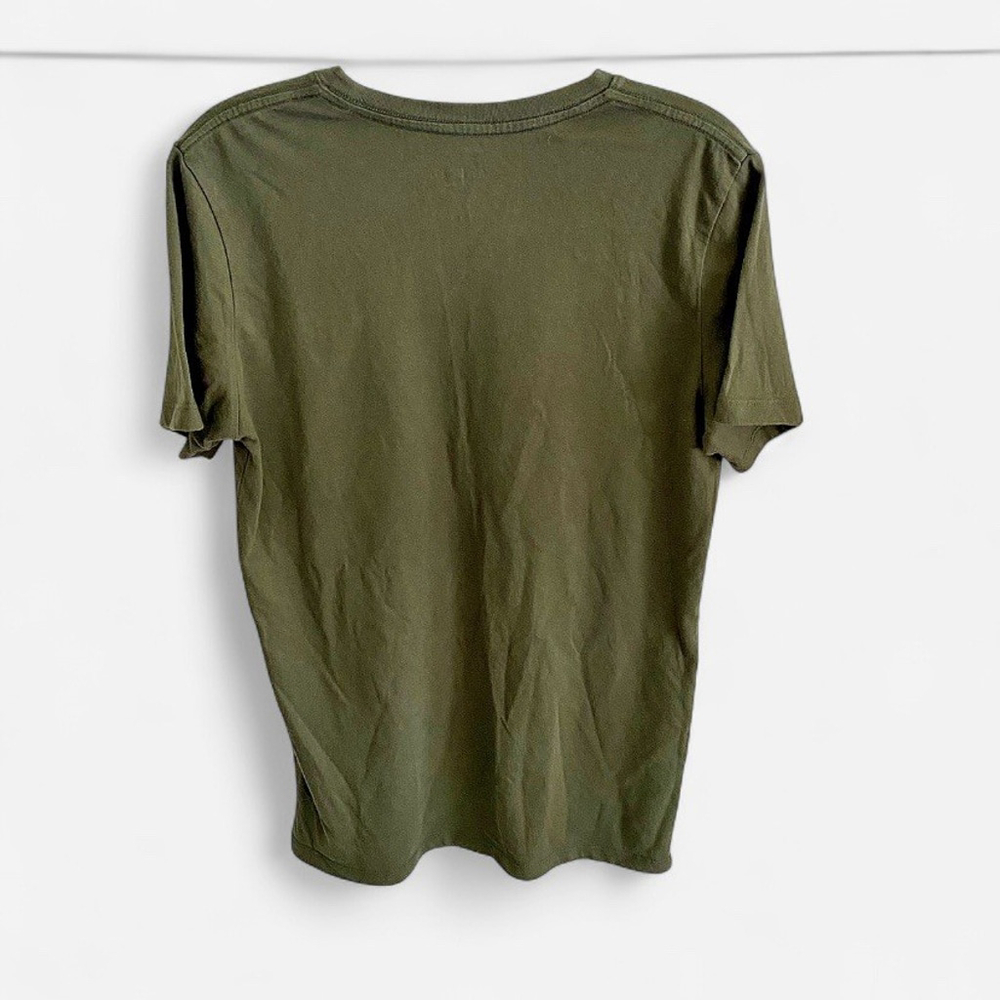 Good fellow & CO Mountain Sunrise Sunset Lake Camping T-shirt Green Men’s S NWOT - Picture 2 of 4